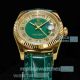 Swiss Copy Rolex Day-Date 36 Diamond Dial Green Leather Strap Watch (8)_th.jpg